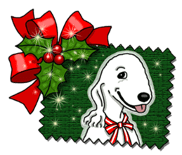 Terrier dogs Happy Christmas party! sticker #8406641