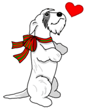 Terrier dogs Happy Christmas party! sticker #8406658