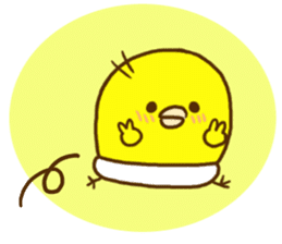 Malicious language baby chick sticker #8406671