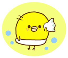 Malicious language baby chick sticker #8406691