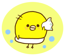 Malicious language baby chick sticker #8406691