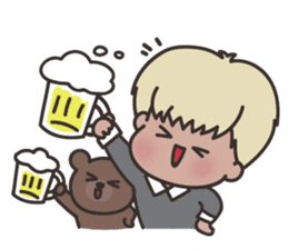 brown boy 'nini' ver.2 (Winter story) sticker #8408098