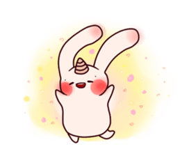 Little Unicorn Bunny 3 sticker #8408882