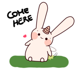 Little Unicorn Bunny 3 sticker #8408888