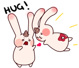 Little Unicorn Bunny 3 sticker #8408889