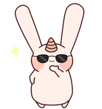 Little Unicorn Bunny 3 sticker #8408899