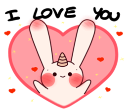 Little Unicorn Bunny 3 sticker #8408906