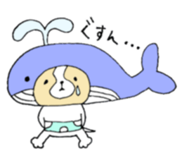 Dog is transformed. sticker #8408928