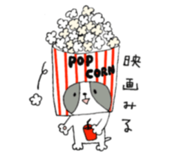 Dog is transformed. sticker #8408943