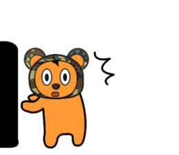 Yaruki-busoku-kuma sticker #8408976