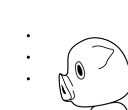 pig [buta] Sticker sticker #8409872