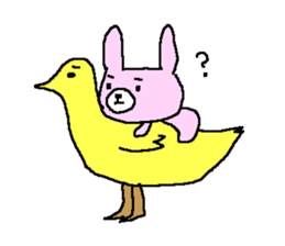 Rabbit cute sticker sticker #8410395