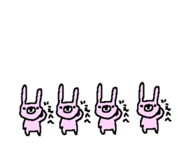 Rabbit cute sticker sticker #8410415