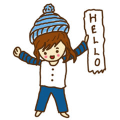 Little girl and happy life