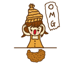 Little girl and happy life sticker #8411802