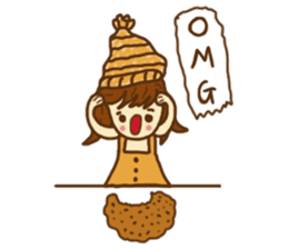 Little girl and happy life sticker #8411802