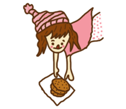 Little girl and happy life sticker #8411808