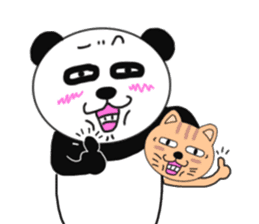 Provocation Panda and cat sticker #8412810