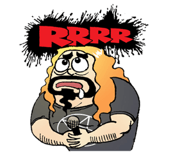 heavy metal man sticker #8413108