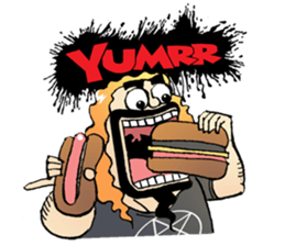 heavy metal man sticker #8413109