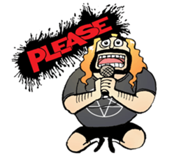 heavy metal man sticker #8413111