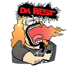 heavy metal man sticker #8413113