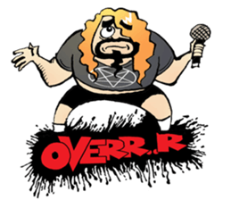 heavy metal man sticker #8413114