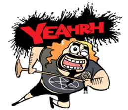 heavy metal man sticker #8413115