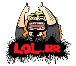 heavy metal man sticker #8413119