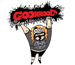 heavy metal man sticker #8413121