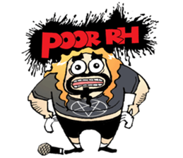 heavy metal man sticker #8413122