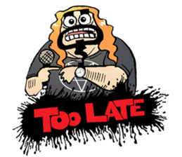 heavy metal man sticker #8413126