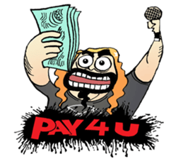 heavy metal man sticker #8413128