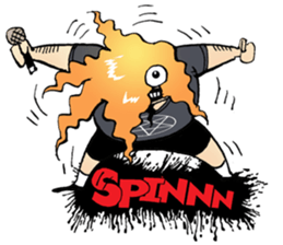 heavy metal man sticker #8413129