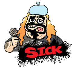 heavy metal man sticker #8413133