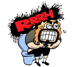 heavy metal man sticker #8413135