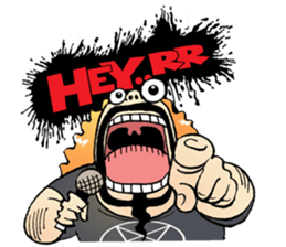 heavy metal man sticker #8413136