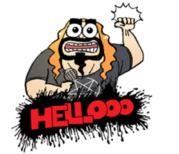 heavy metal man sticker #8413137