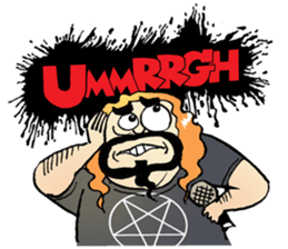 heavy metal man sticker #8413138