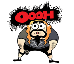 heavy metal man sticker #8413140