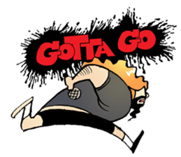 heavy metal man sticker #8413141