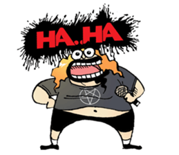 heavy metal man sticker #8413143