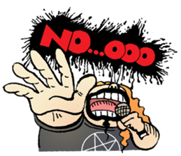 heavy metal man sticker #8413145