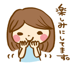 The sticker, thoughtfulness with days. sticker #8413443