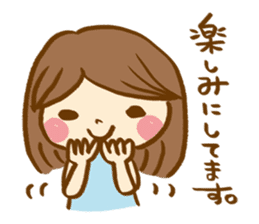 The sticker, thoughtfulness with days. sticker #8413443