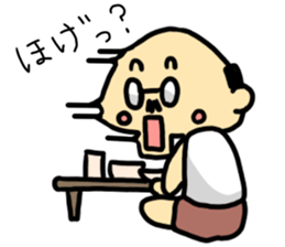 A cute middle-aged man's sticker. sticker #8413764