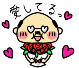 A cute middle-aged man's sticker. sticker #8413769