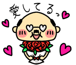 A cute middle-aged man's sticker. sticker #8413769