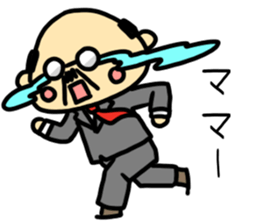 A cute middle-aged man's sticker. sticker #8413770