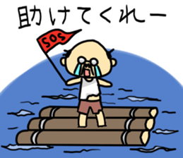 A cute middle-aged man's sticker. sticker #8413771